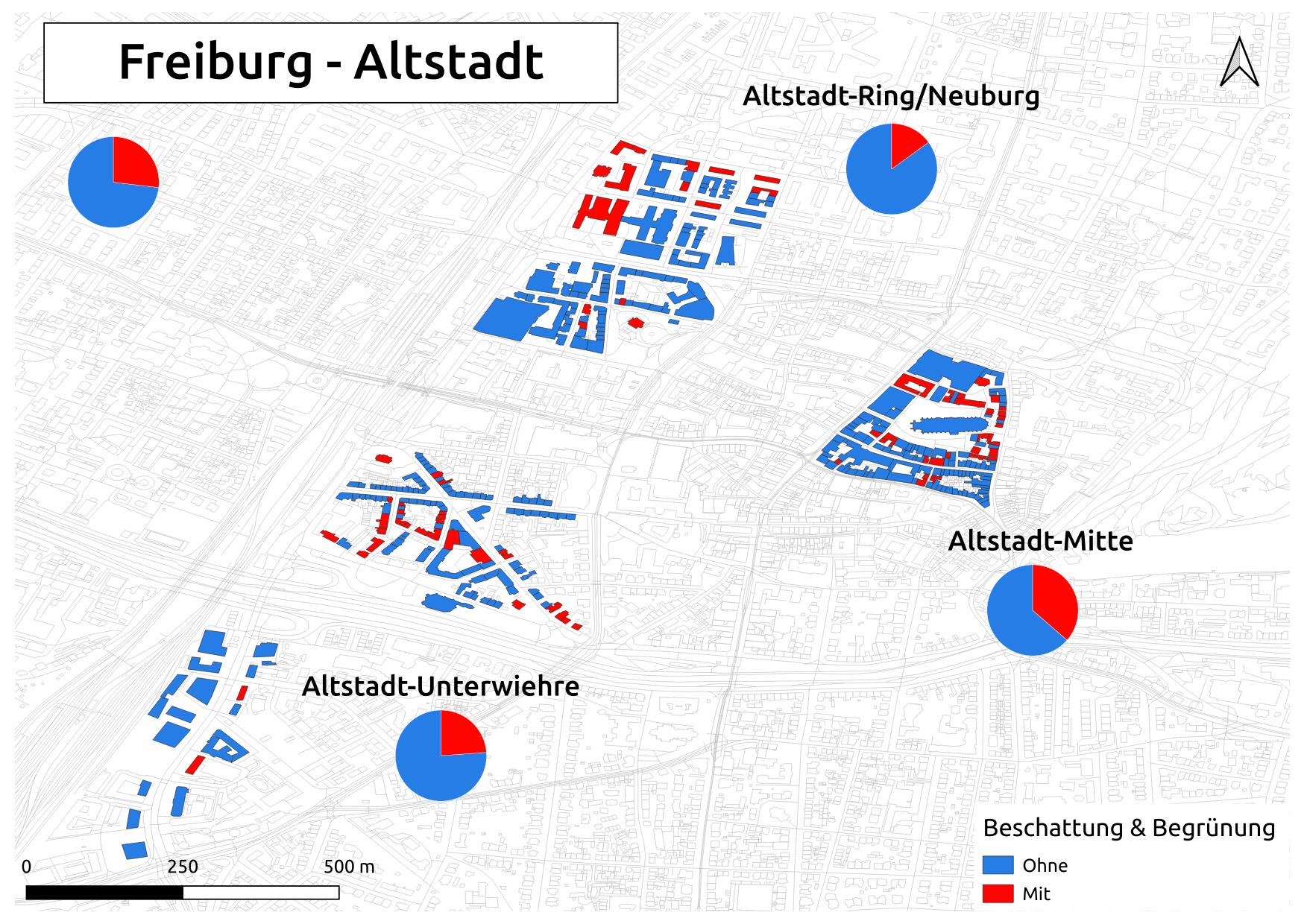 Biozidkarte Freiburg Beschattung DE Altstadt