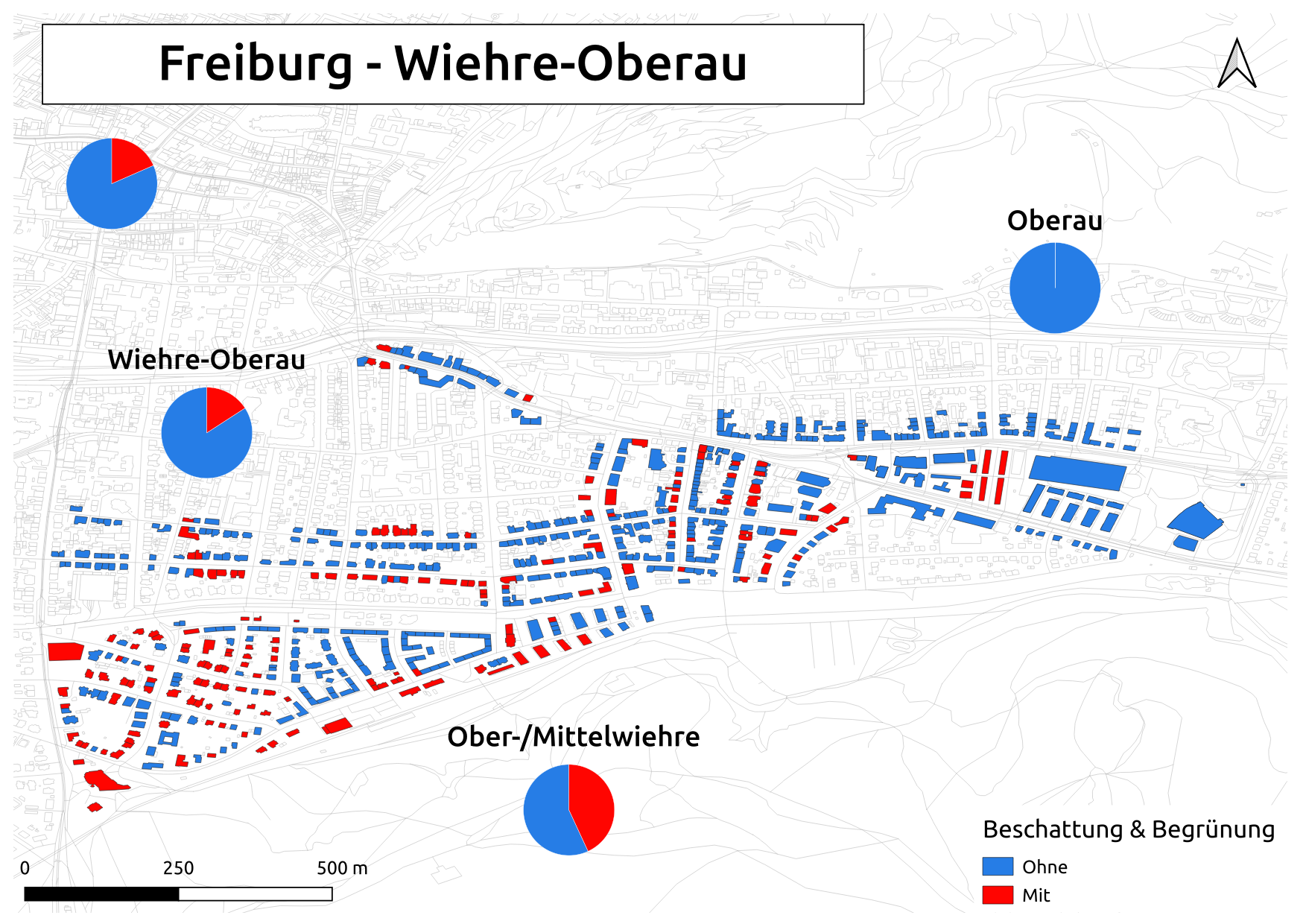 Biozidkarte Freiburg Beschattung DE Wiehre Oberau