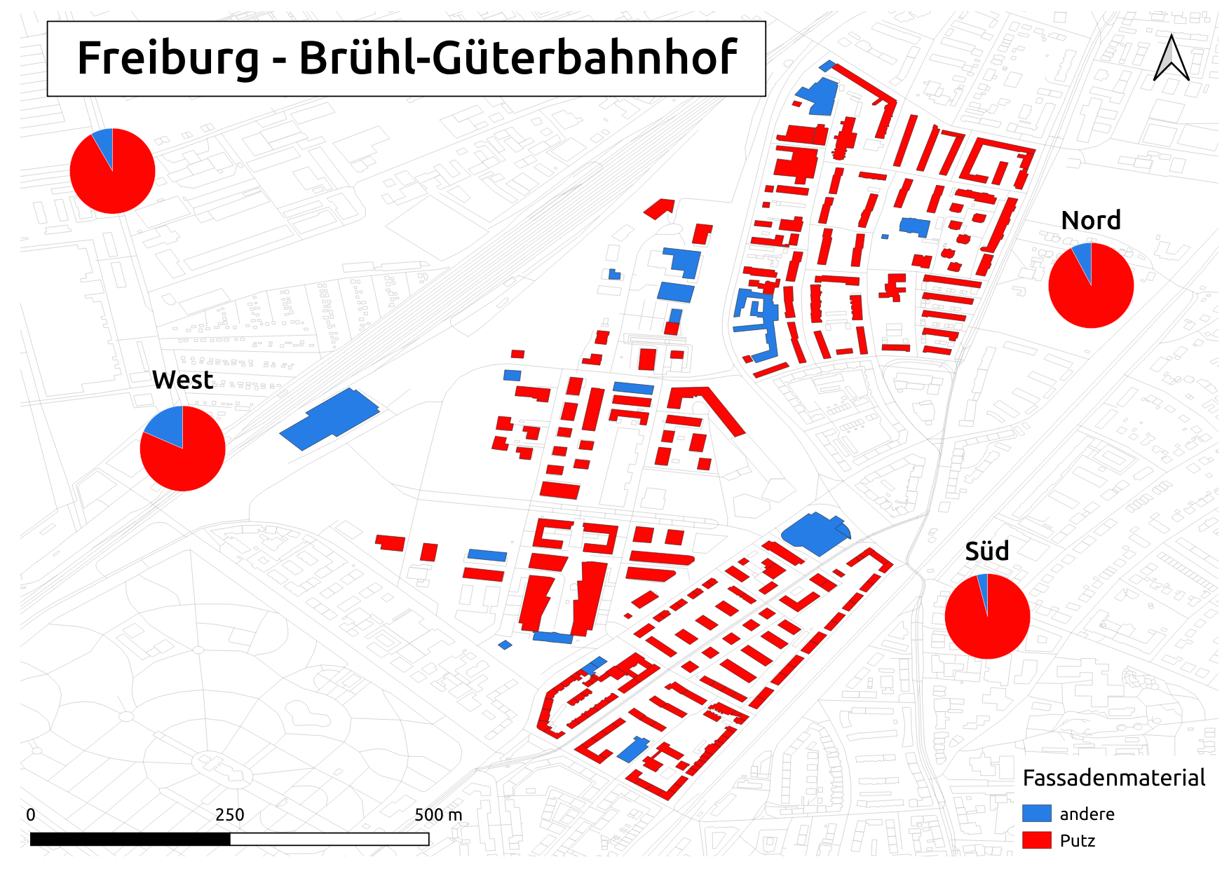 Biozidkarte Freiburg Fassadenmaterial DE Güterbahnhof