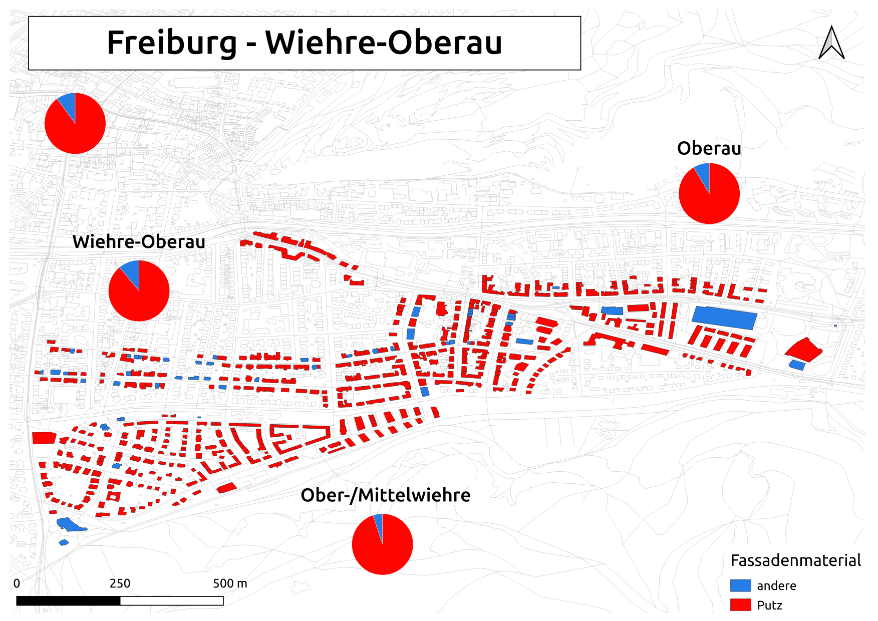 Biozidkarte Freiburg Fassadenmaterial DE Wiehre Oberau