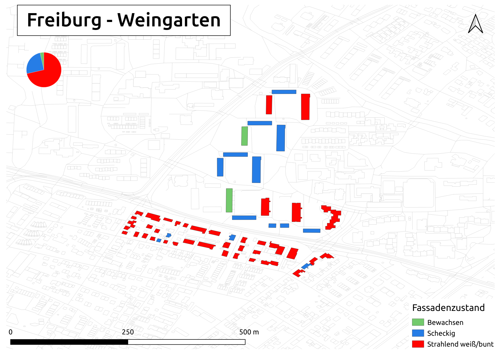 Biozidkarte Freiburg Fassadenzustand DE Weingarten