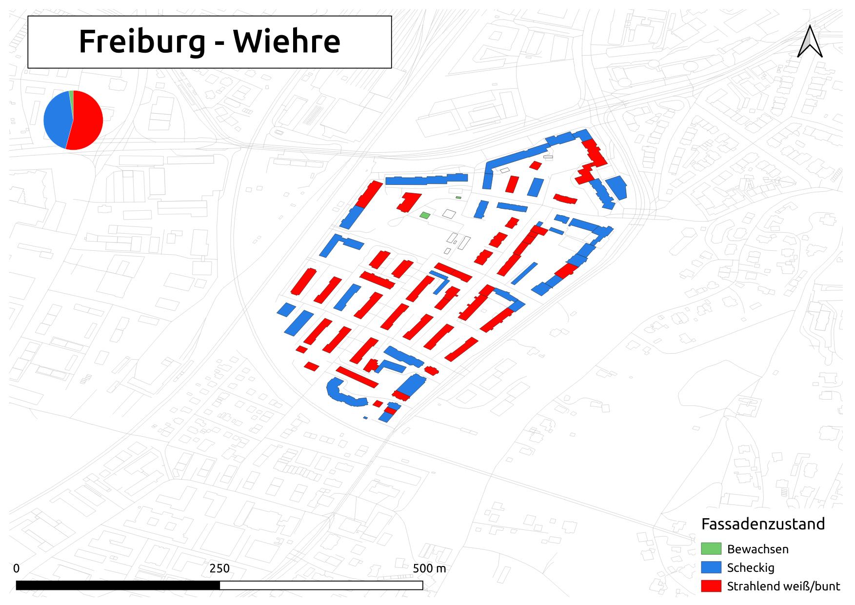 Biozidkarte Freiburg Fassadenzustand DE Wiehre