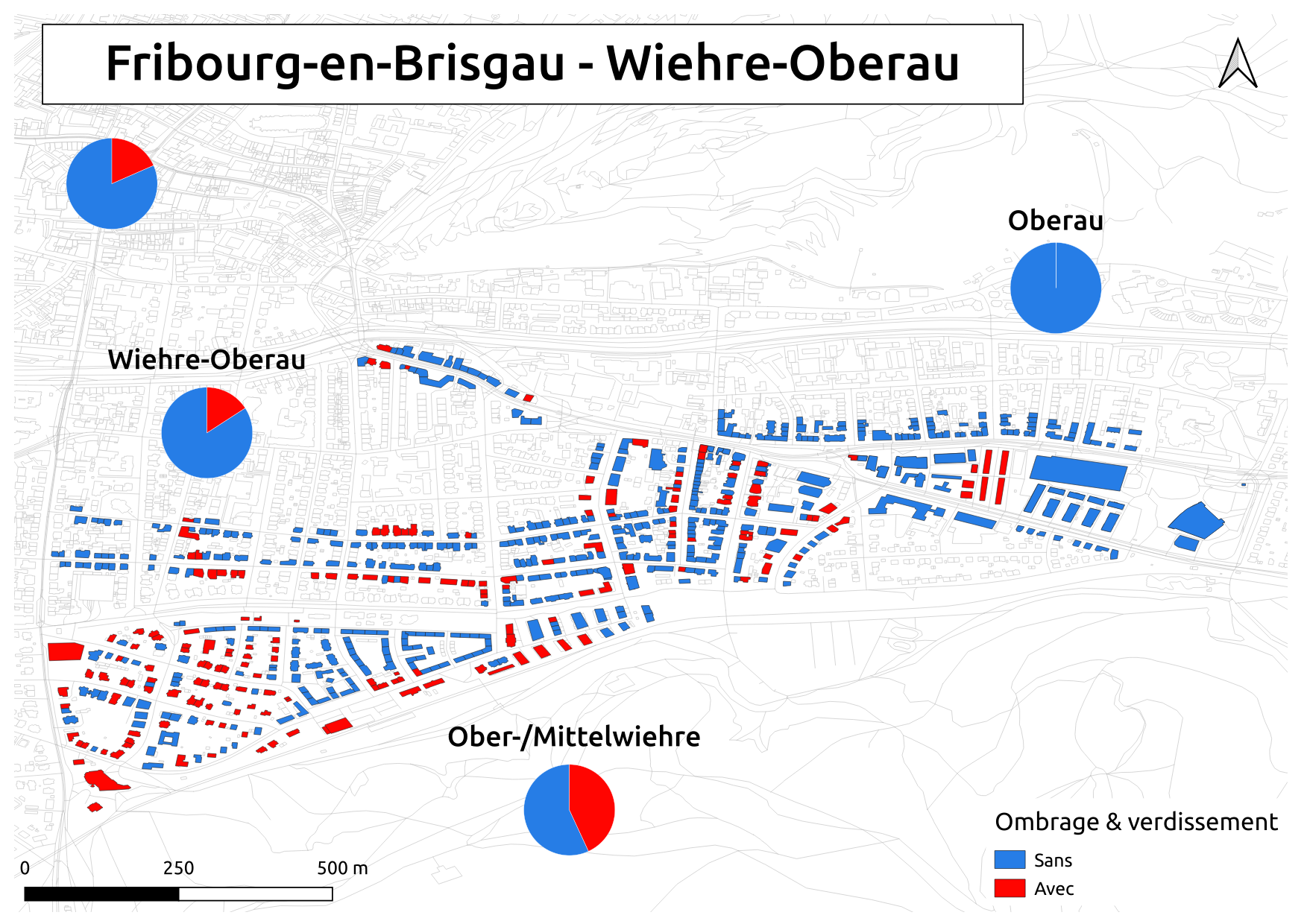 Biozidkarte Freiburg Beschattung FR Wiehre Oberau