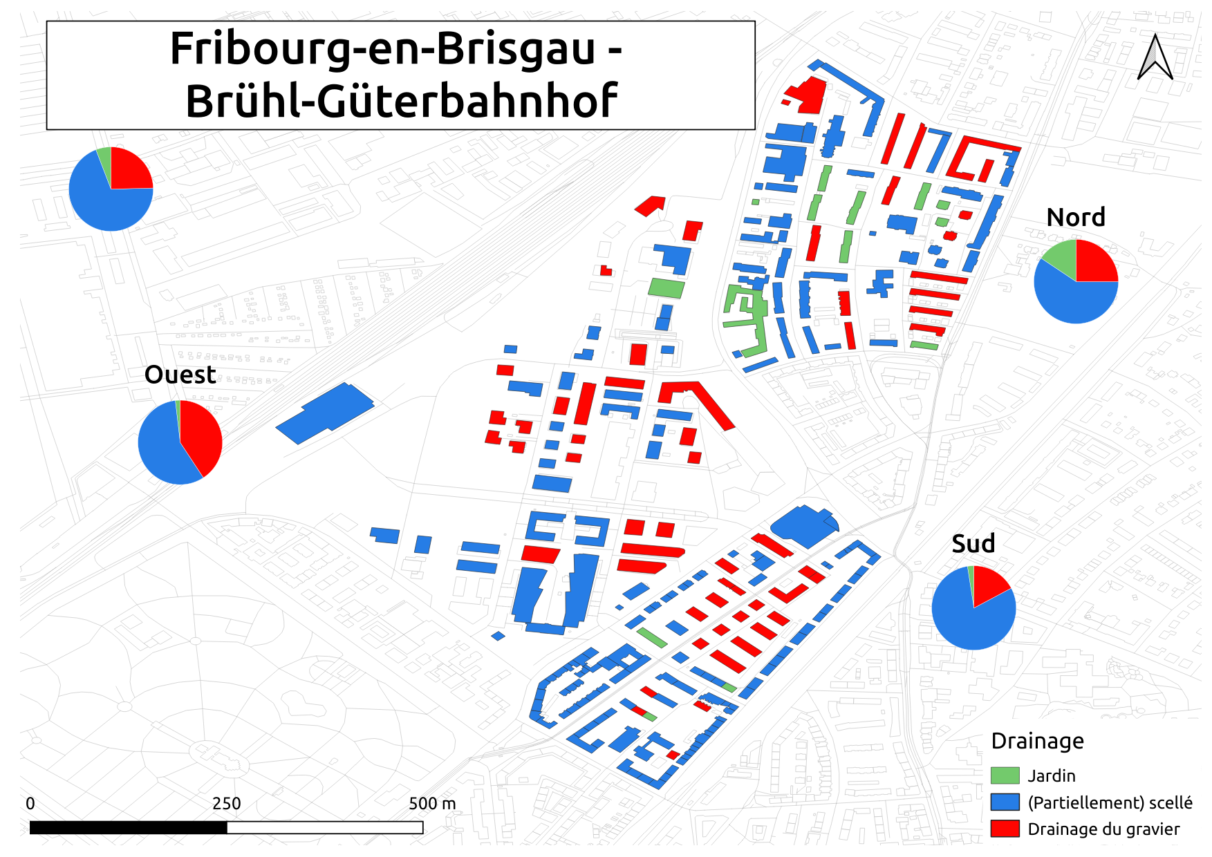 Biozidkarte Freiburg Entwässerung FR Güterbahnhof