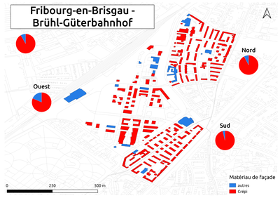 Biozidkarte Freiburg Fassadenmaterial FR Güterbahnhof