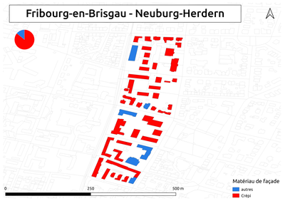 Biozidkarte Freiburg Fassadenmaterial FR Neuburg Herdern