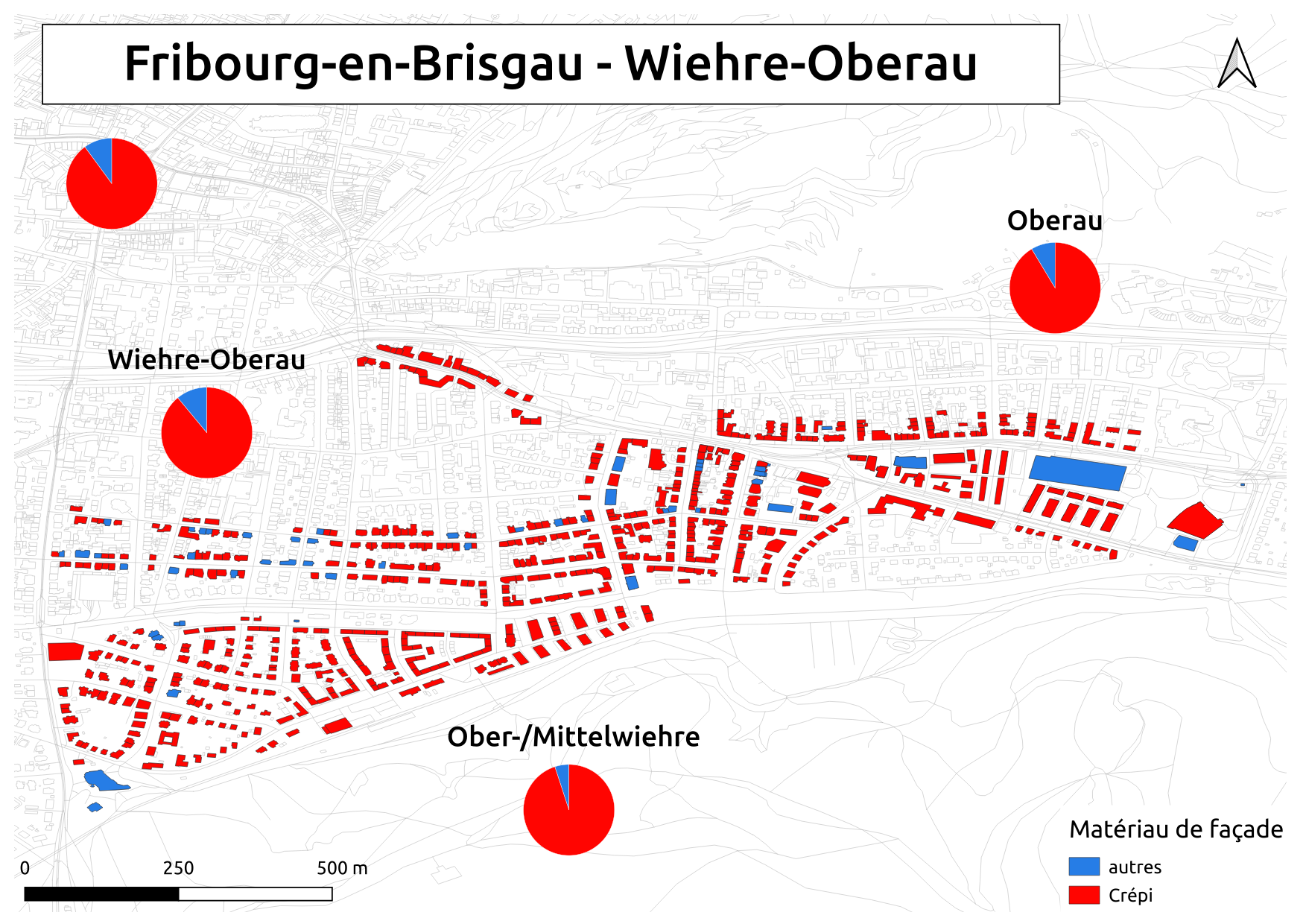 Biozidkarte Freiburg Fassadenmaterial FR Wiehre Oberau