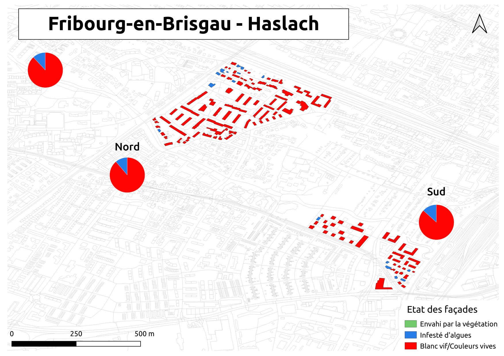 Biozidkarte Freiburg Fassadenzustand FR Haslach