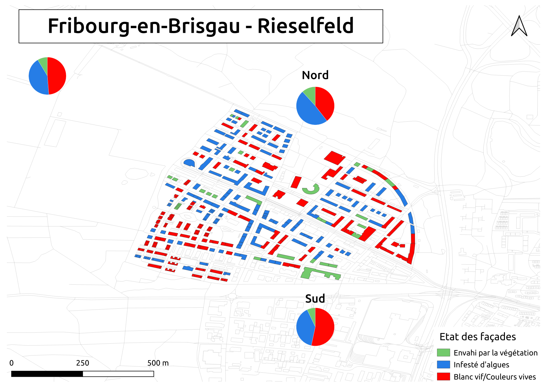 Biozidkarte Freiburg Fassadenzustand FR Rieselfeld