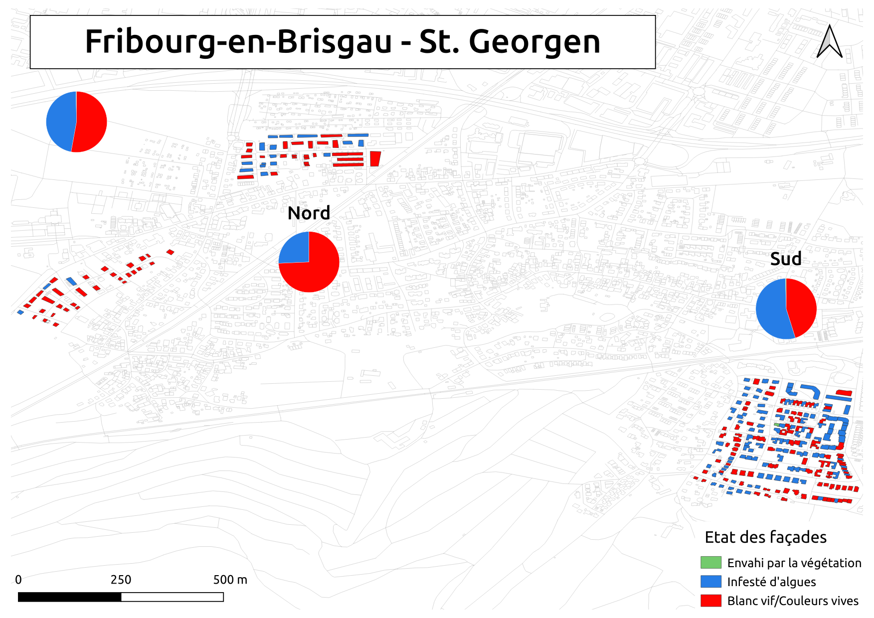 Biozidkarte Freiburg Fassadenzustand FR St.Georgen