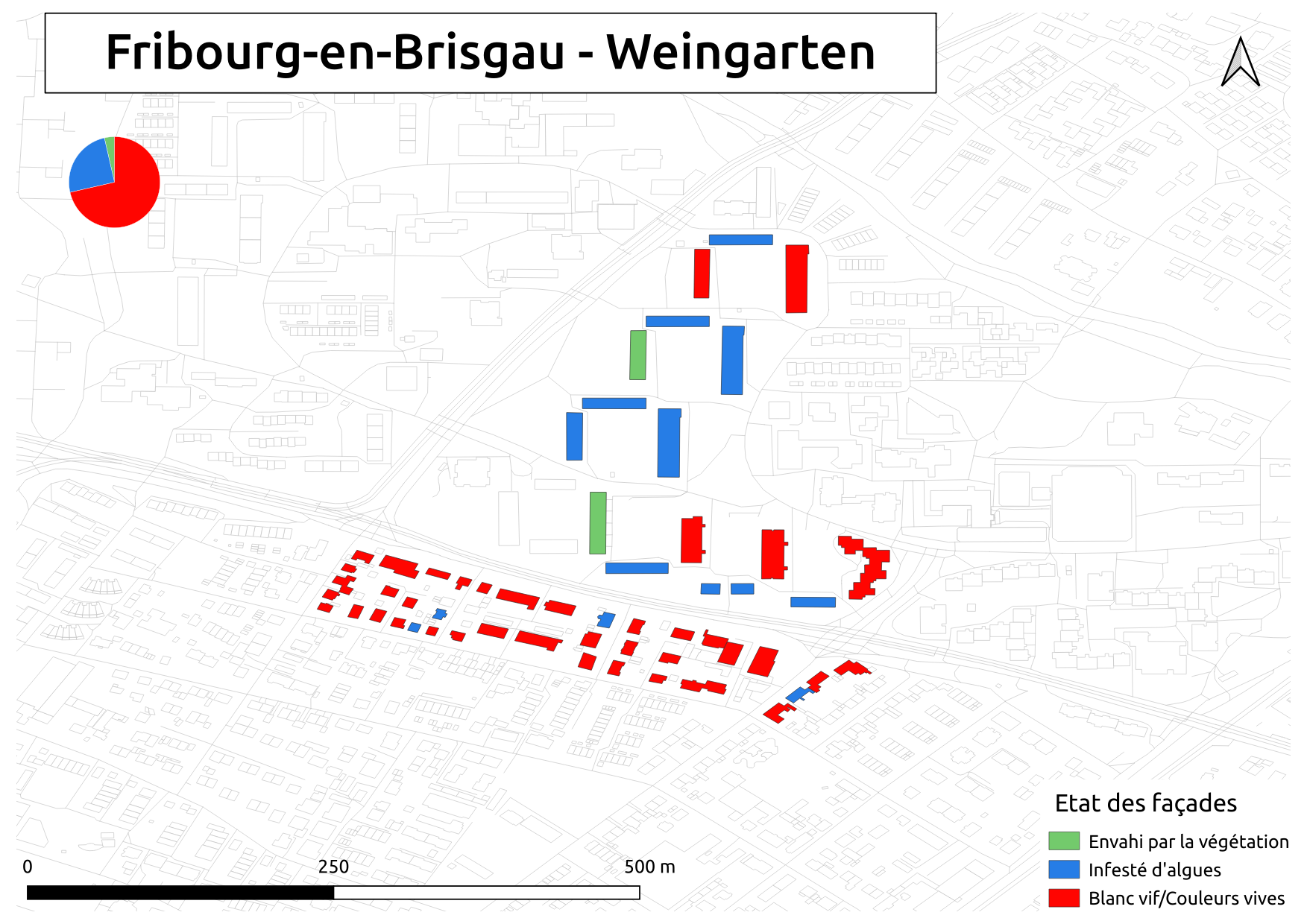 Biozidkarte Freiburg Fassadenzustand FR Weingarten
