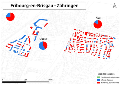 Biozidkarte Freiburg Fassadenzustand FR Zähringen