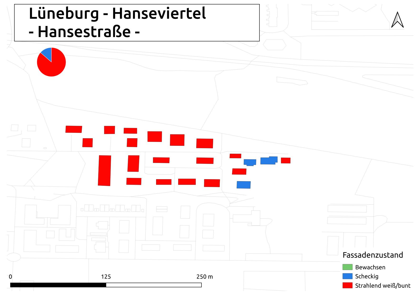 Biozidkarte Lüneburg Fassadenzustand DE Hansestrasse