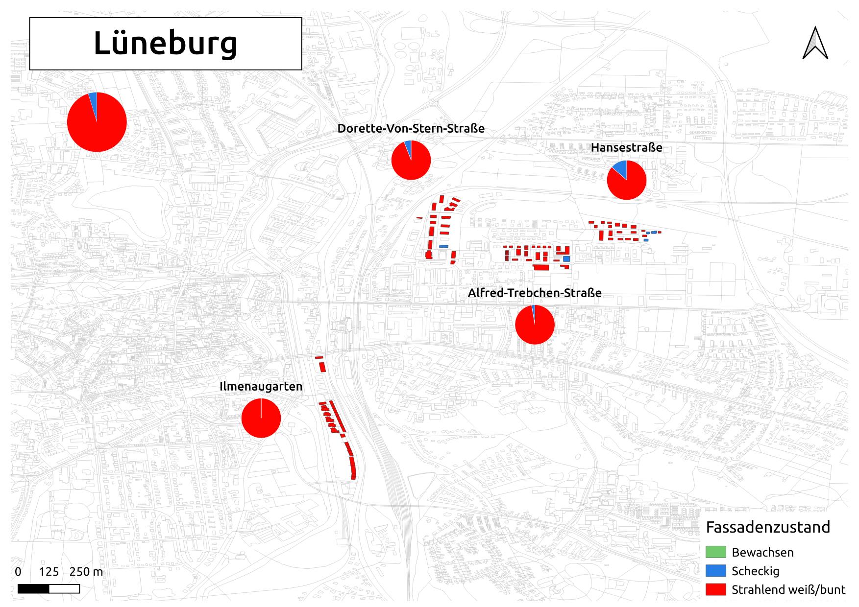 Biozidkarte Lüneburg Fassadenzustand DE Übersicht